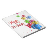 Herzlichen Glückwunsch zum Geburtstag! Notizblock (angewinkelt)