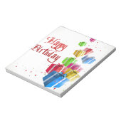 Herzlichen Glückwunsch zum Geburtstag! Notizblock (Rotiert)