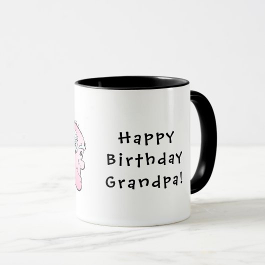 Herzlichen Glückwunsch zum Geburtstag Opa! Zwei-Tö Tasse (VorderseiteRechts)