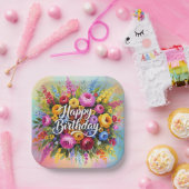 Herzlichen Glückwunsch zum Geburtstag Pappteller (Party)