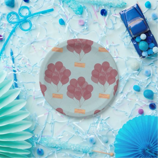 Herzlichen Glückwunsch zum Geburtstag Pappteller (Party)