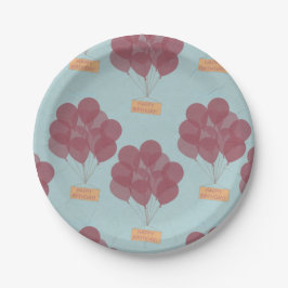 Herzlichen Glückwunsch zum Geburtstag Pappteller