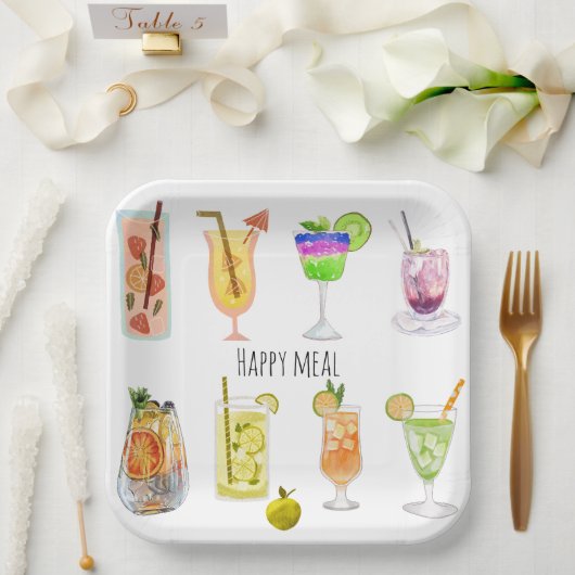 Herzlichen Glückwunsch zum Geburtstag Party Einzig Pappteller (Hochzeit)