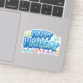 Herzlichen Glückwunsch zum Geburtstag Party Themen Aufkleber