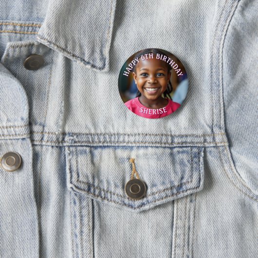 Herzlichen Glückwunsch zum Geburtstag Personalisie Button (Beispiel)