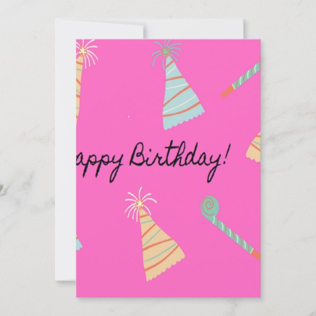 Herzlichen Glückwunsch zum Geburtstag pink (Vorderseite)