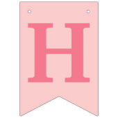 Herzlichen Glückwunsch zum Geburtstag Pink Axololo Wimpelkette (Zweite Fahne)