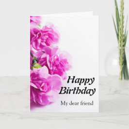 Herzlichen Glückwunsch zum Geburtstag Pink Blume a Karte