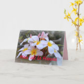 Herzlichen Glückwunsch zum Geburtstag Plumeria, Ha Karte (Gelbe Blume)