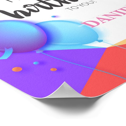 Herzlichen Glückwunsch zum Geburtstag! Poster (Ecke)