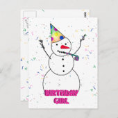 Herzlichen Glückwunsch zum Geburtstag! Postkarte (Vorne/Hinten)