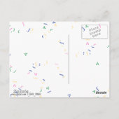 Herzlichen Glückwunsch zum Geburtstag! Postkarte (Rückseite)