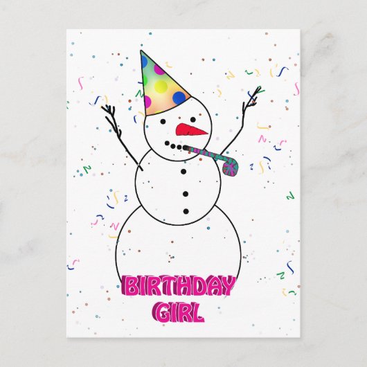 Herzlichen Glückwunsch zum Geburtstag! Postkarte (Vorderseite)