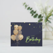 Herzlichen Glückwunsch zum Geburtstag! Postkarte (Stehend Vorderseite)