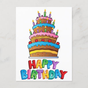 Herzlichen Glückwunsch zum Geburtstag - Postkarte