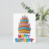 Herzlichen Glückwunsch zum Geburtstag - Postkarte (Stehend Vorderseite)