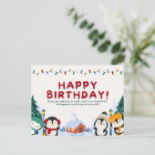 Herzlichen Glückwunsch zum Geburtstag Postkarte (Stehend Vorderseite)