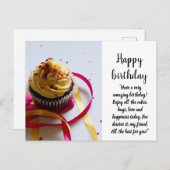 Herzlichen Glückwunsch zum Geburtstag Postkarte (Vorne/Hinten)