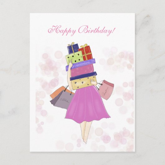 Herzlichen Glückwunsch zum Geburtstag, Postkarte (Vorderseite)