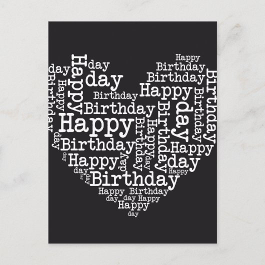 Herzlichen Glückwunsch zum Geburtstag Postkarte (Vorderseite)