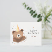 Herzlichen Glückwunsch zum Geburtstag! Postkarte (Stehend Vorderseite)