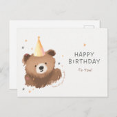 Herzlichen Glückwunsch zum Geburtstag! Postkarte (Vorne/Hinten)