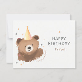 Herzlichen Glückwunsch zum Geburtstag! Postkarte