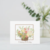 Herzlichen Glückwunsch zum Geburtstag Postkarte (Stehend Vorderseite)