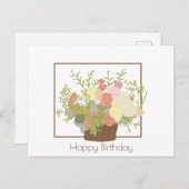 Herzlichen Glückwunsch zum Geburtstag Postkarte (Vorne/Hinten)