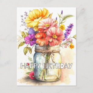 Herzlichen Glückwunsch zum Geburtstag Postkarte