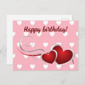 Herzlichen Glückwunsch zum Geburtstag! Postkarte (Vorne/Hinten)