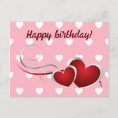 Herzlichen Glückwunsch zum Geburtstag! Postkarte (Vorderseite)