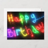 Herzlichen Glückwunsch zum Geburtstag Postkarte in (Vorne/Hinten)