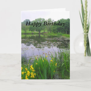 Herzlichen Glückwunsch zum Geburtstag, Potter Lake Karte
