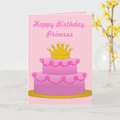 Herzlichen Glückwunsch zum Geburtstag Prinzessin P Karte (Gelbe Blume)