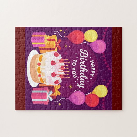 Herzlichen Glückwunsch zum Geburtstag! Puzzle (Horizontal)