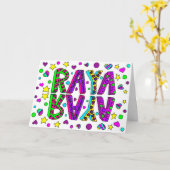 Herzlichen Glückwunsch zum Geburtstag Raya, zu ein Karte (Gelbe Blume)