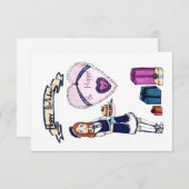 Herzlichen Glückwunsch zum Geburtstag RSVP Karte (Vorne/Hinten)