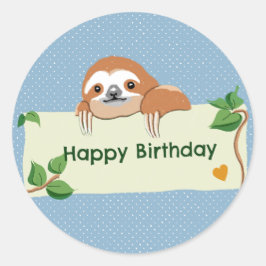 Herzlichen Glückwunsch zum Geburtstag Runder Aufkleber