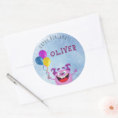 Herzlichen Glückwunsch zum Geburtstag! Runder Aufkleber (Umschlag)