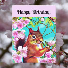 Herzlichen Glückwunsch zum Geburtstag Sakura Eichh Postkarte