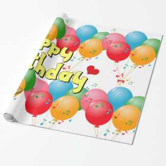 Herzlichen Glückwunsch zum Geburtstag!Schleifpapie Geschenkpapier