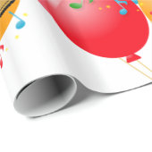 Herzlichen Glückwunsch zum Geburtstag!Schleifpapie Geschenkpapier (Rolleneckpunkt)