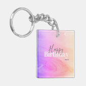 Herzlichen Glückwunsch zum Geburtstag Schlüsselanhänger (Vorderseite links)