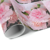 Herzlichen Glückwunsch zum Geburtstag schöne rosa Geschenkpapier (Rolleneckpunkt)