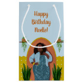 Herzlichen Glückwunsch zum Geburtstag, Schwarze Fr Kleine Geschenktüte (Rückseite)