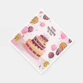 Herzlichen Glückwunsch zum Geburtstag! Serviette (Ecke)