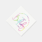 Herzlichen Glückwunsch zum Geburtstag! Serviette (Ecke)