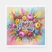 Herzlichen Glückwunsch zum Geburtstag Serviette (Vorderseite)