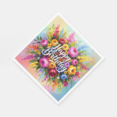 Herzlichen Glückwunsch zum Geburtstag Serviette (Ecke)